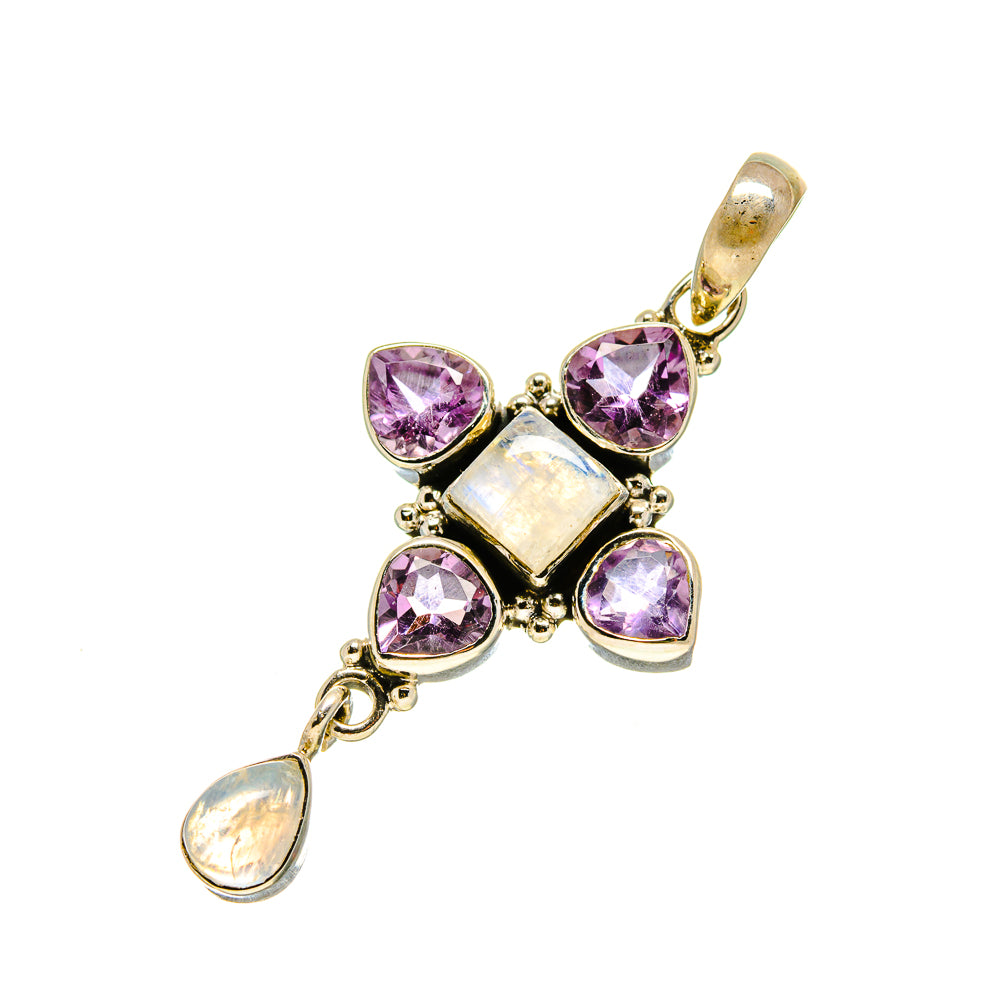 Rainbow Moonstone Pendants handcrafted by Ana Silver Co - PD753318