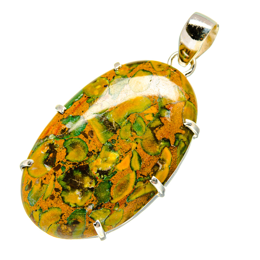 Rainforest Jasper Pendants handcrafted by Ana Silver Co - PD753334