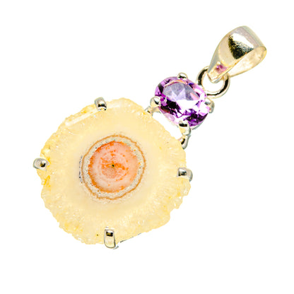 White Solar Quartz Pendants handcrafted by Ana Silver Co - PD753362