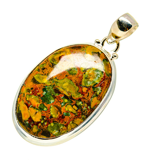 Rainforest Jasper Pendants handcrafted by Ana Silver Co - PD753378