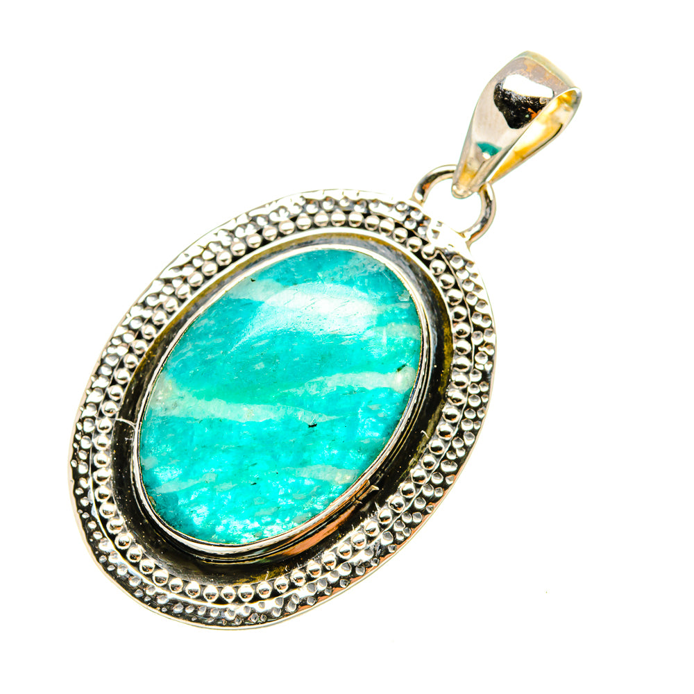 Amazonite Pendants handcrafted by Ana Silver Co - PD7534