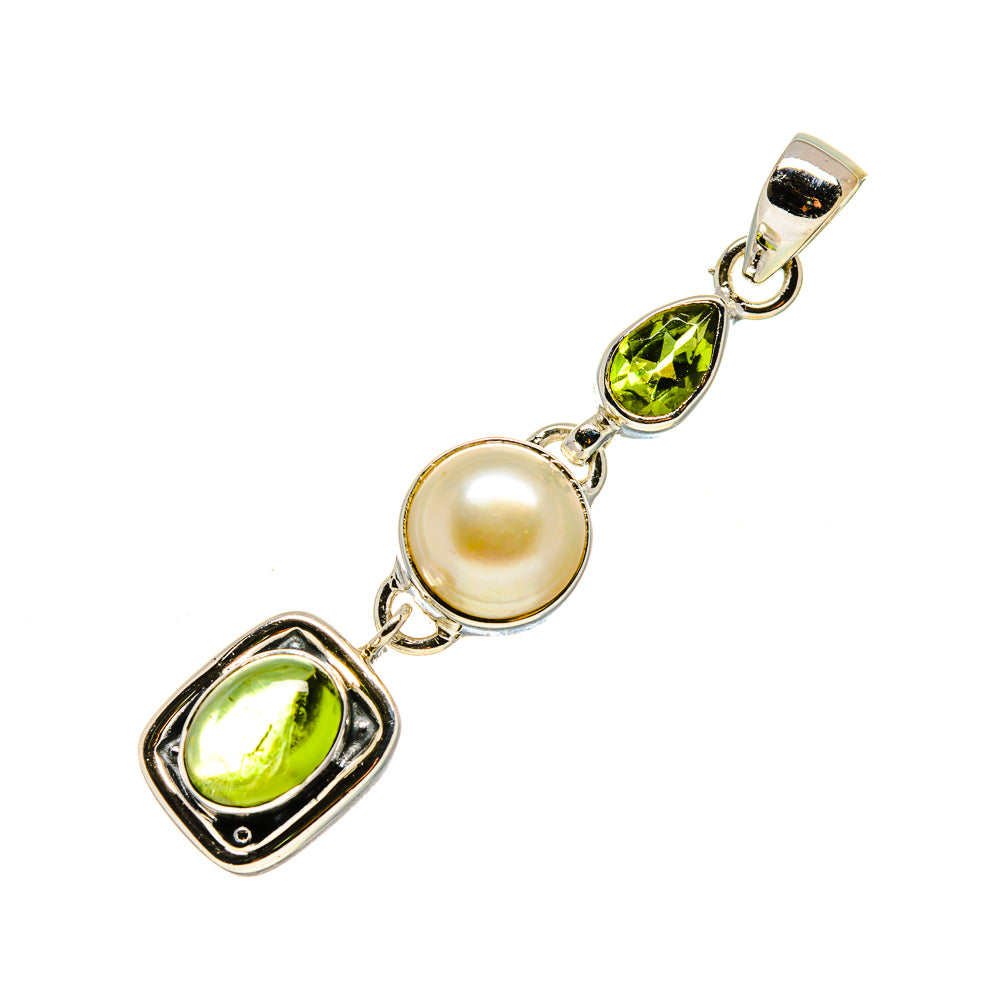 Green Tourmaline Pendants handcrafted by Ana Silver Co - PD753494