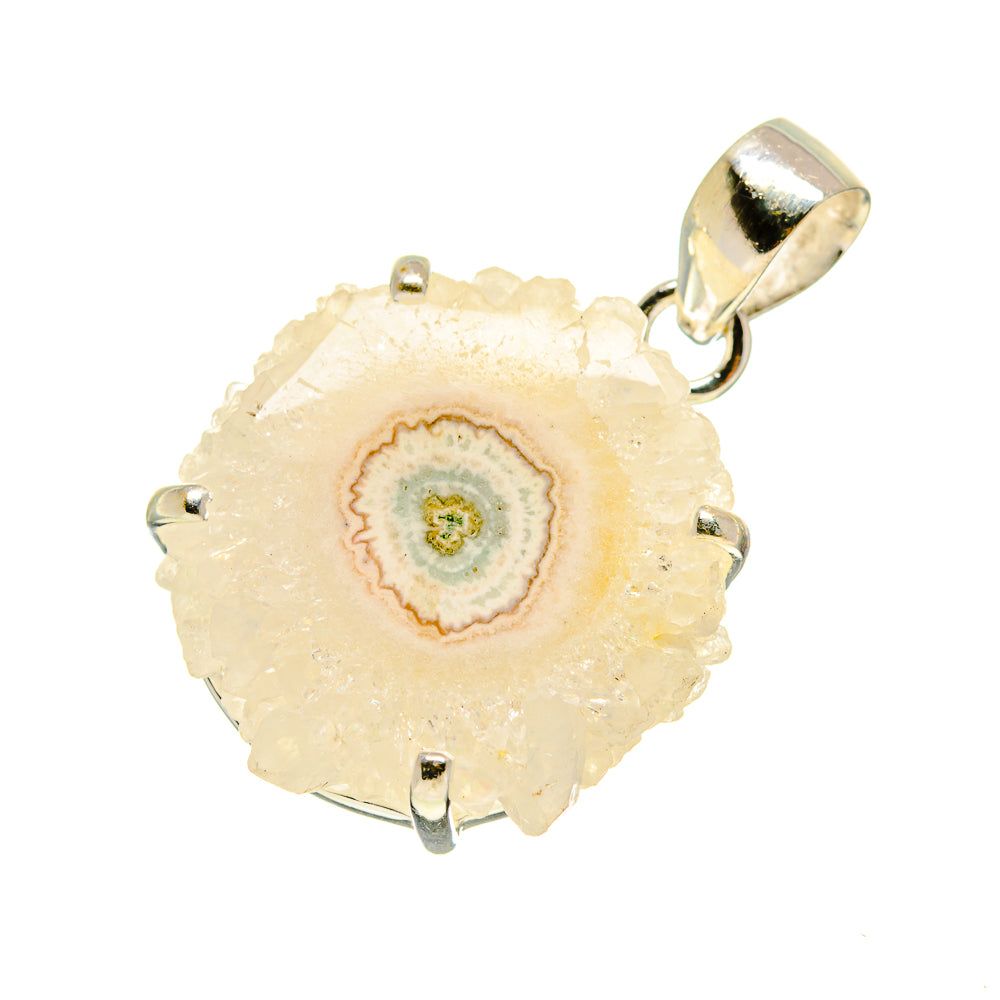 White Solar Quartz Pendants handcrafted by Ana Silver Co - PD753573