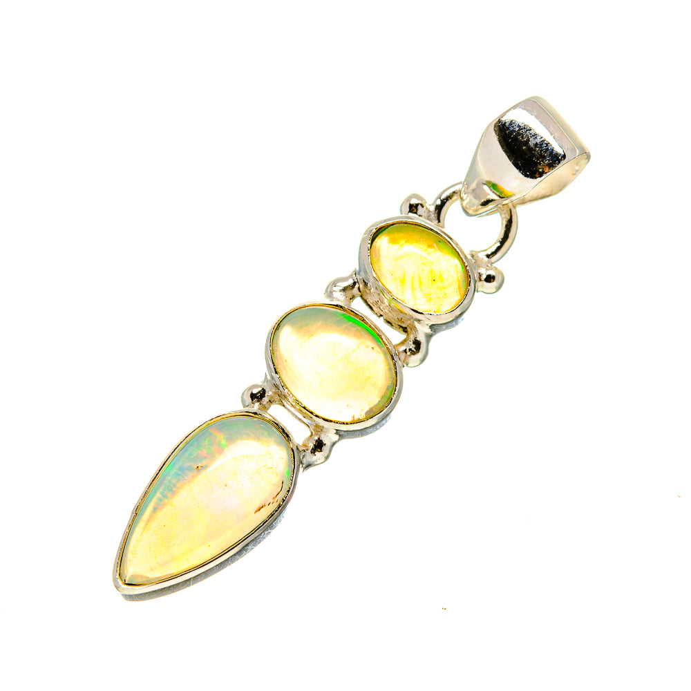 Ethiopian Opal Pendants handcrafted by Ana Silver Co - PD753575