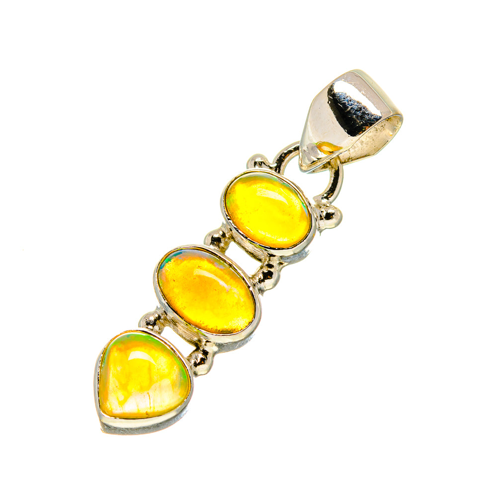 Ethiopian Opal Pendants handcrafted by Ana Silver Co - PD753592