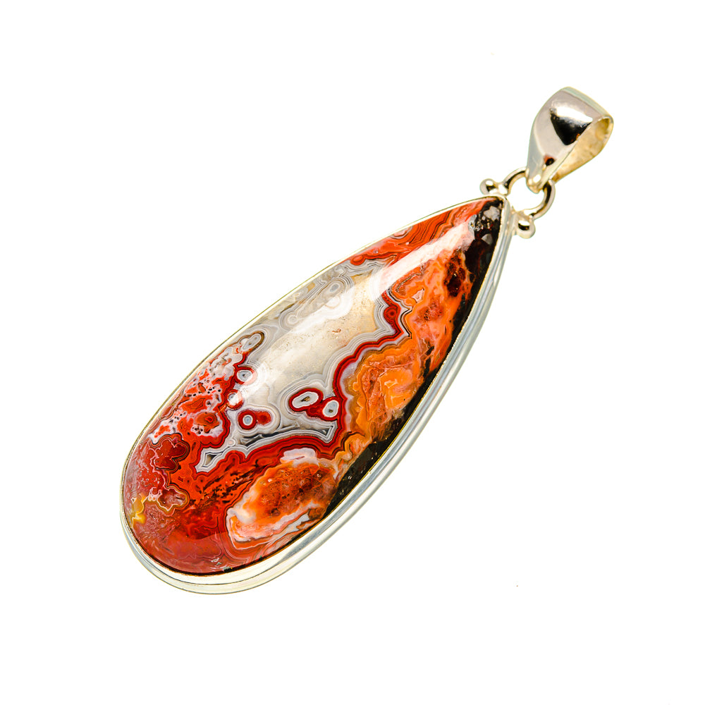Crazy Lace Agate Pendants handcrafted by Ana Silver Co - PD753608