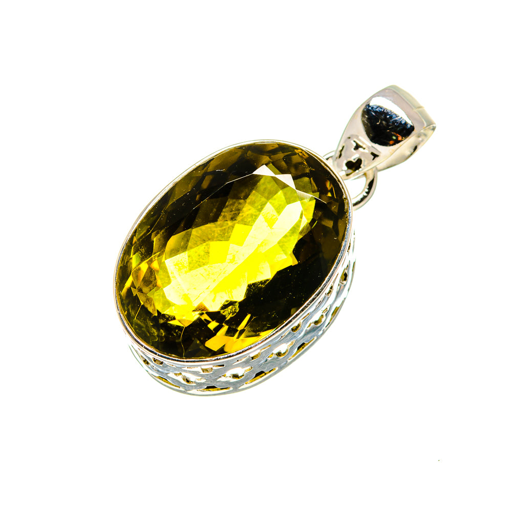 Olive Quartz Pendants handcrafted by Ana Silver Co - PD753622