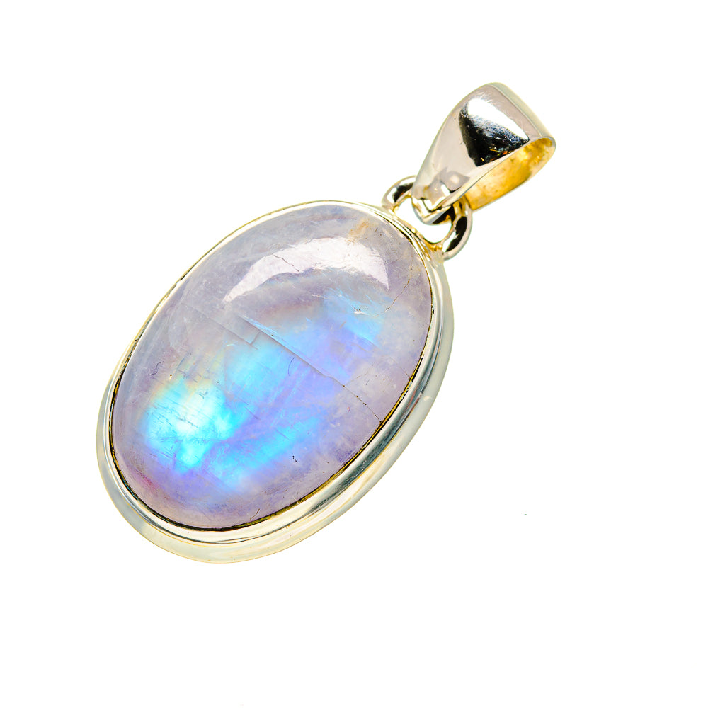 Rainbow Moonstone Pendants handcrafted by Ana Silver Co - PD753624