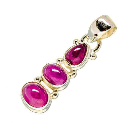 Ruby Pendants handcrafted by Ana Silver Co - PD753636