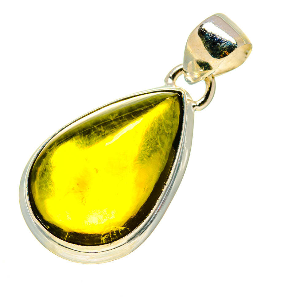 Olive Quartz Pendants handcrafted by Ana Silver Co - PD753645