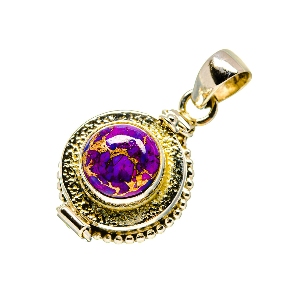 Purple Copper Composite Turquoise Pendants handcrafted by Ana Silver Co - PD753648
