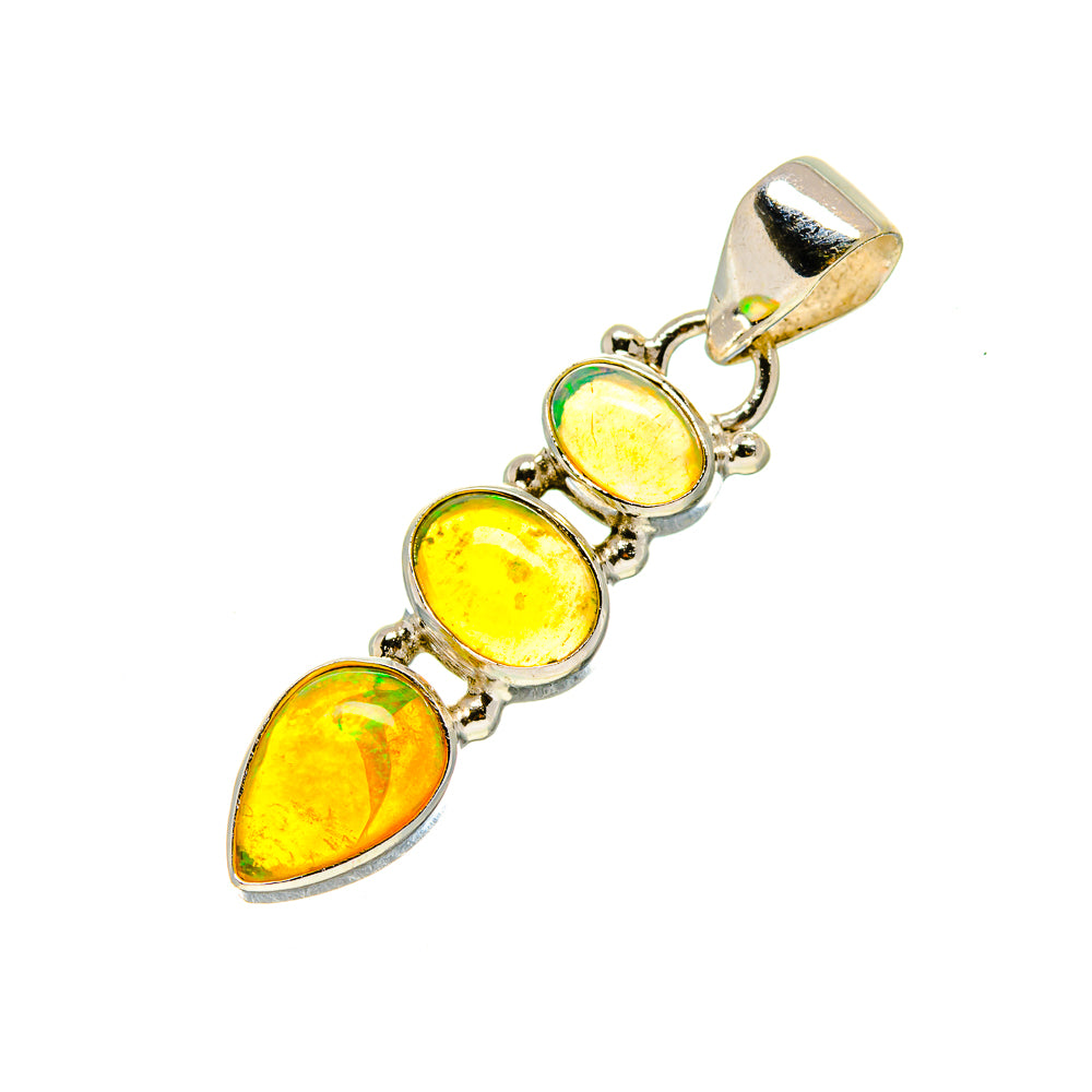 Ethiopian Opal Pendants handcrafted by Ana Silver Co - PD753666