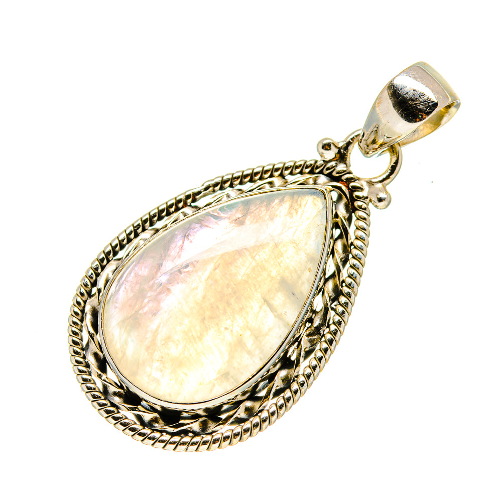 Rainbow Moonstone Pendants handcrafted by Ana Silver Co - PD753670