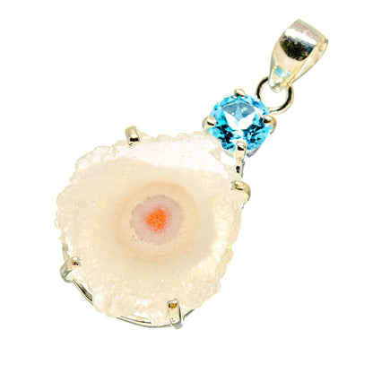 White Solar Quartz Pendants handcrafted by Ana Silver Co - PD753698