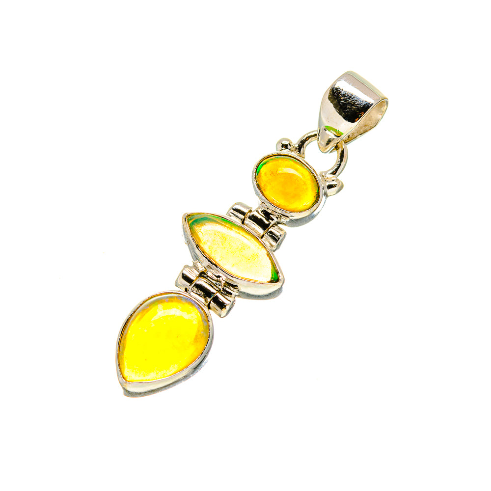 Ethiopian Opal Pendants handcrafted by Ana Silver Co - PD753703