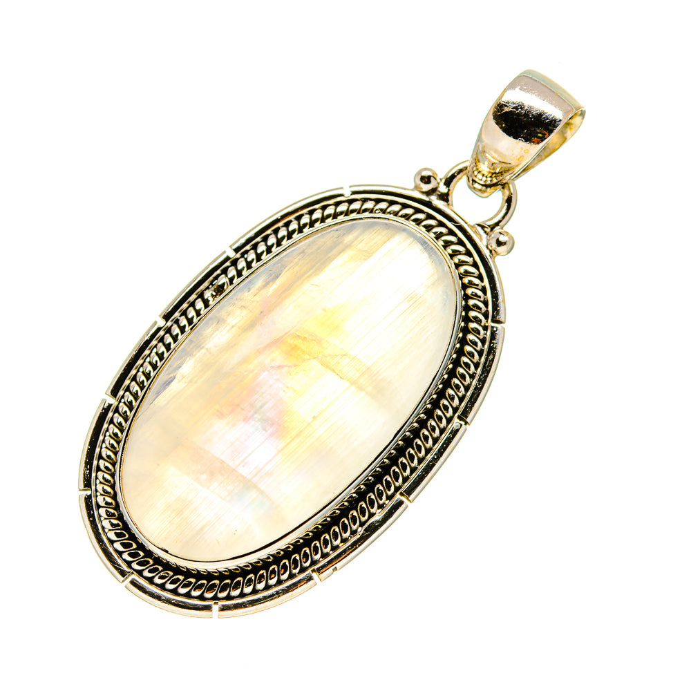 Rainbow Moonstone Pendants handcrafted by Ana Silver Co - PD753720