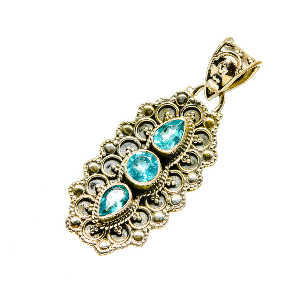 Blue Topaz Pendants handcrafted by Ana Silver Co - PD753734