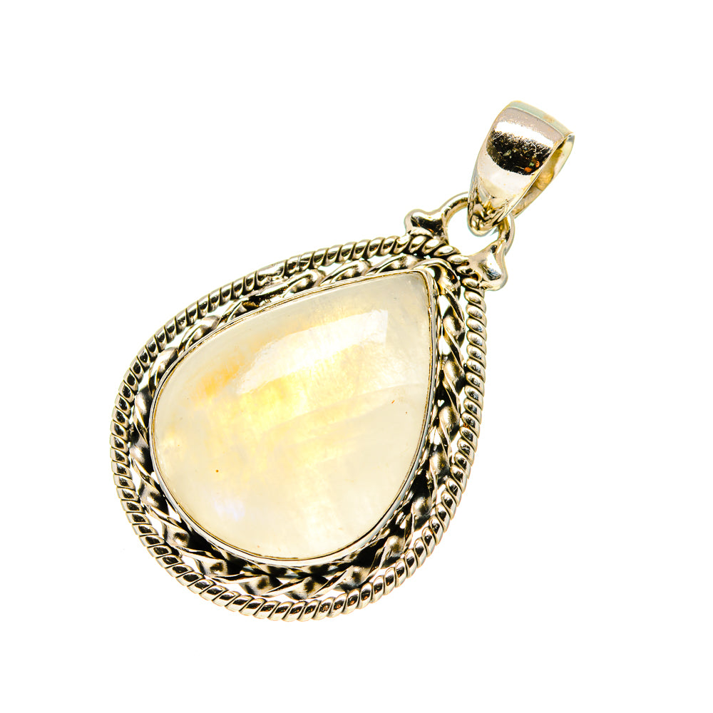 Rainbow Moonstone Pendants handcrafted by Ana Silver Co - PD753751