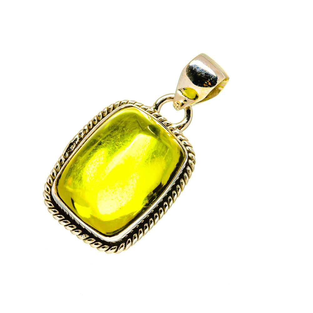 Olive Quartz Pendants handcrafted by Ana Silver Co - PD753764