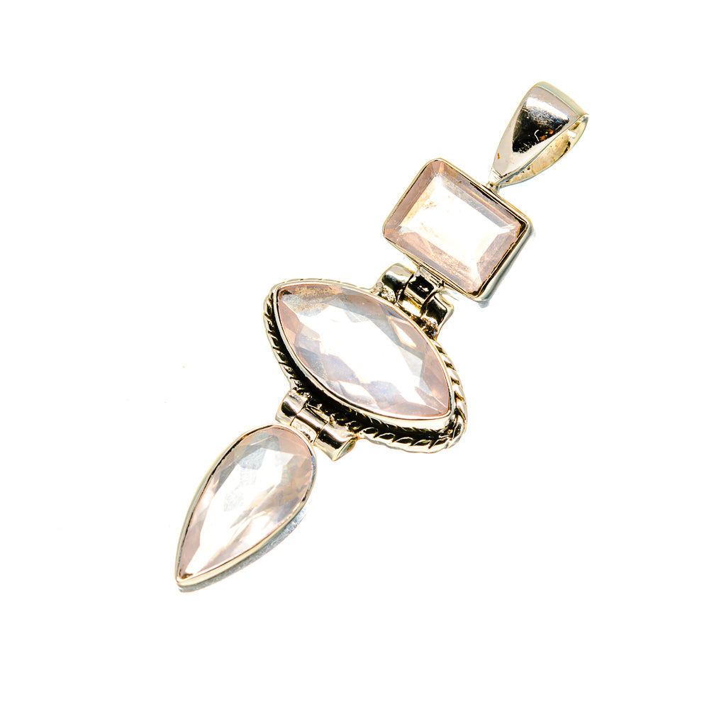 Rose Quartz Pendants handcrafted by Ana Silver Co - PD753787