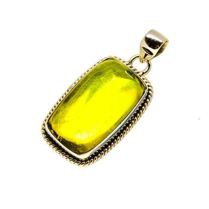 Olive Quartz Pendants handcrafted by Ana Silver Co - PD753811