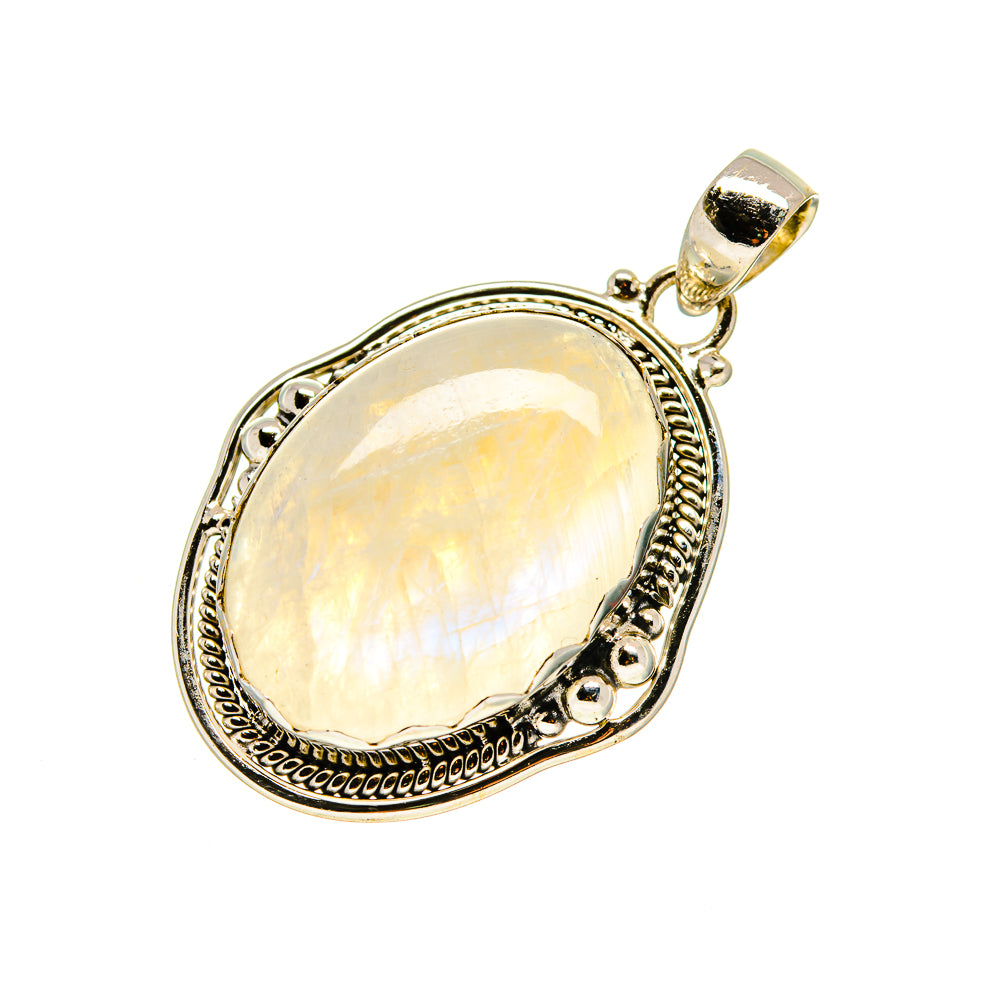 Rainbow Moonstone Pendants handcrafted by Ana Silver Co - PD753819