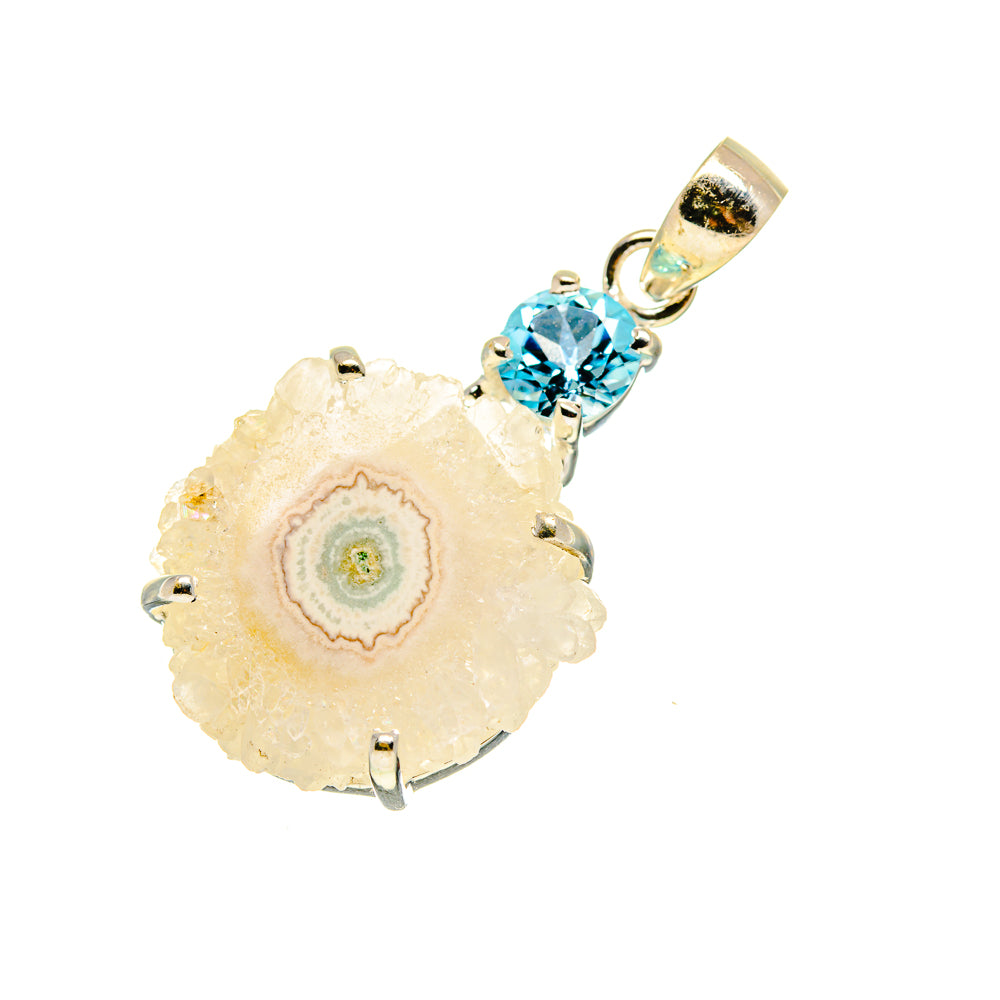 White Solar Quartz Pendants handcrafted by Ana Silver Co - PD753861