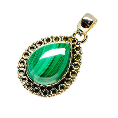 Malachite Pendants handcrafted by Ana Silver Co - PD753876