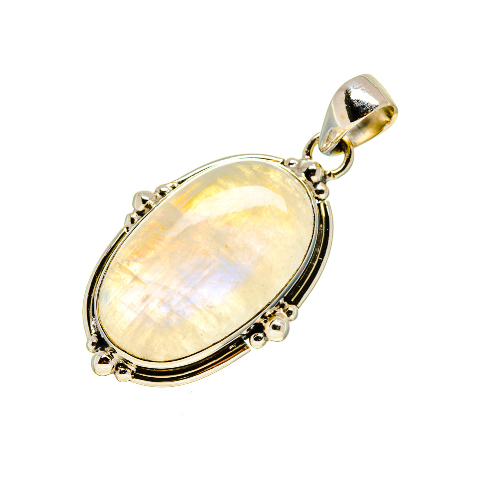 Rainbow Moonstone Pendants handcrafted by Ana Silver Co - PD753887
