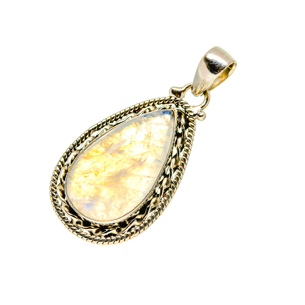 Rainbow Moonstone Pendants handcrafted by Ana Silver Co - PD753888
