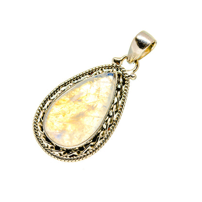 Rainbow Moonstone Pendants handcrafted by Ana Silver Co - PD753888