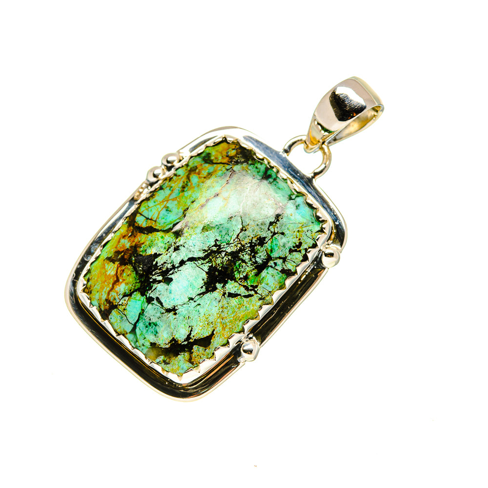 Tibetan Turquoise Pendants handcrafted by Ana Silver Co - PD753901