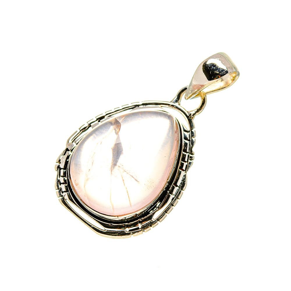 Rose Quartz Pendants handcrafted by Ana Silver Co - PD753940