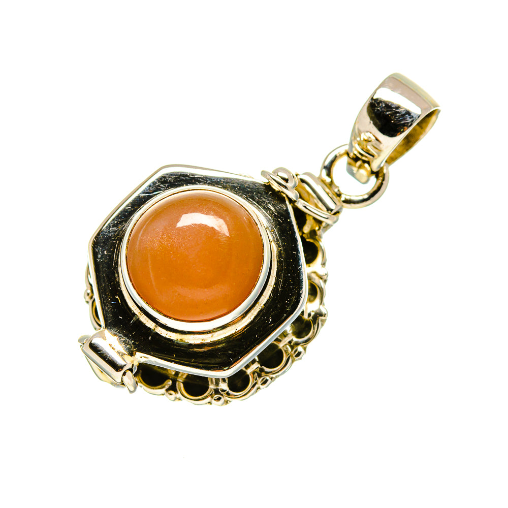 Peach Moonstone Pendants handcrafted by Ana Silver Co - PD753947