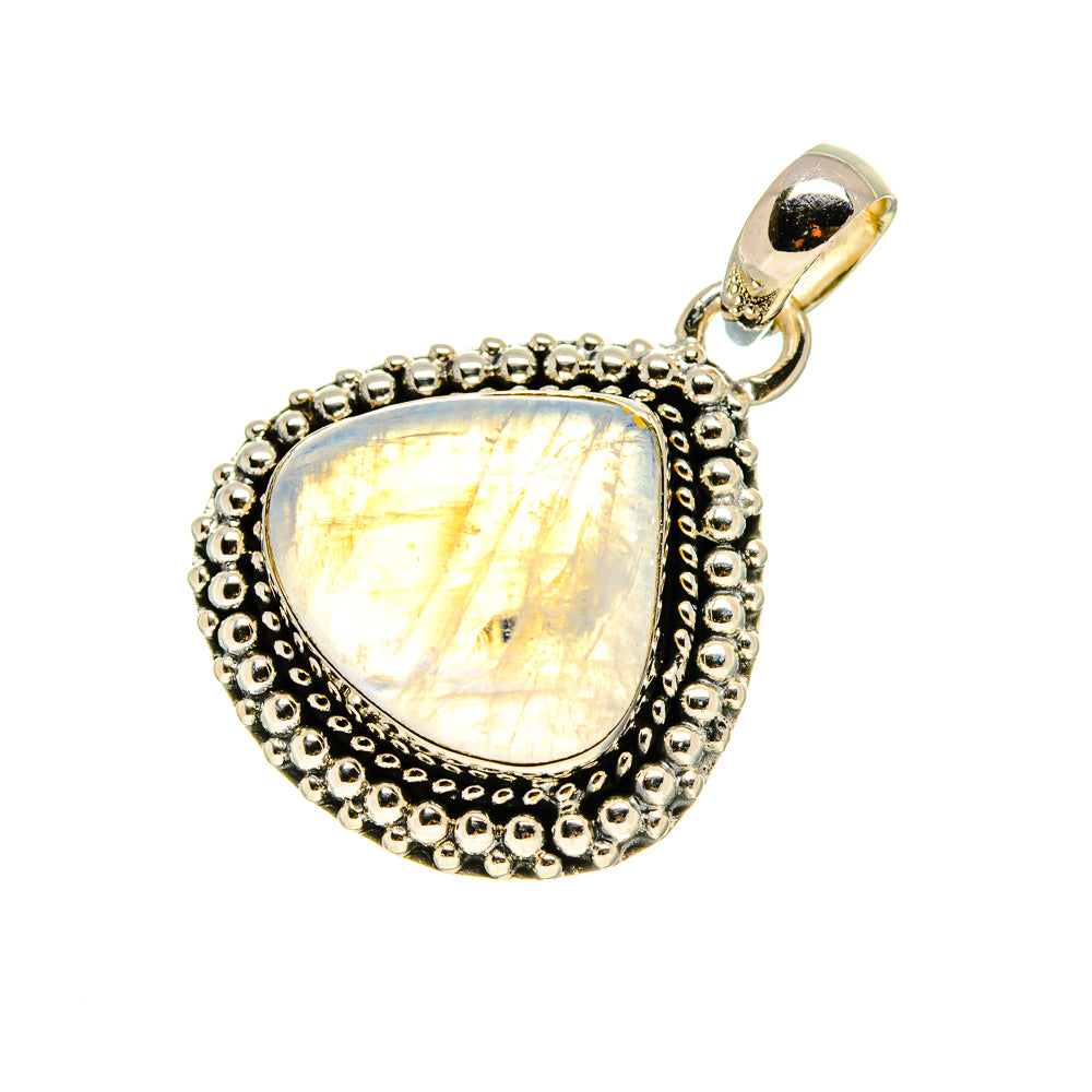 Rainbow Moonstone Pendants handcrafted by Ana Silver Co - PD753954