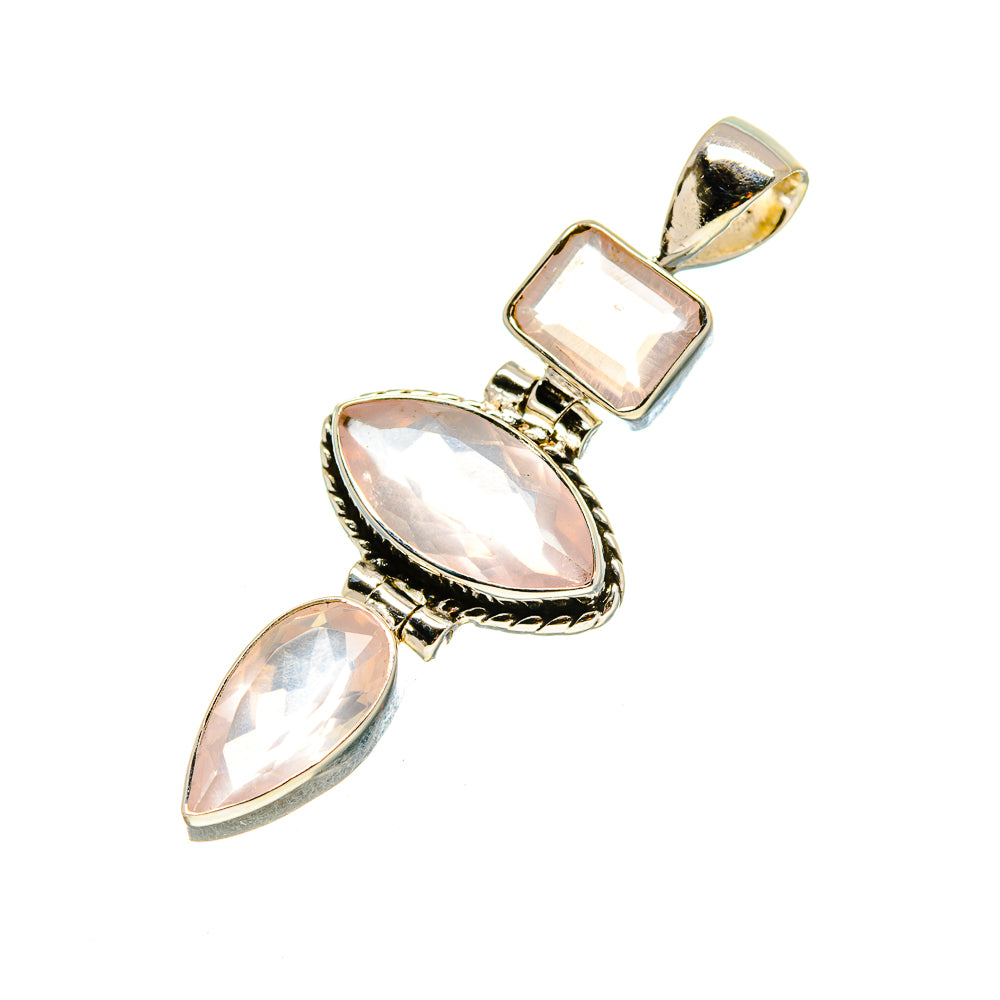 Rose Quartz Pendants handcrafted by Ana Silver Co - PD753981