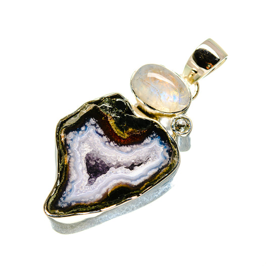Coconut Geode Druzy Pendants handcrafted by Ana Silver Co - PD753991