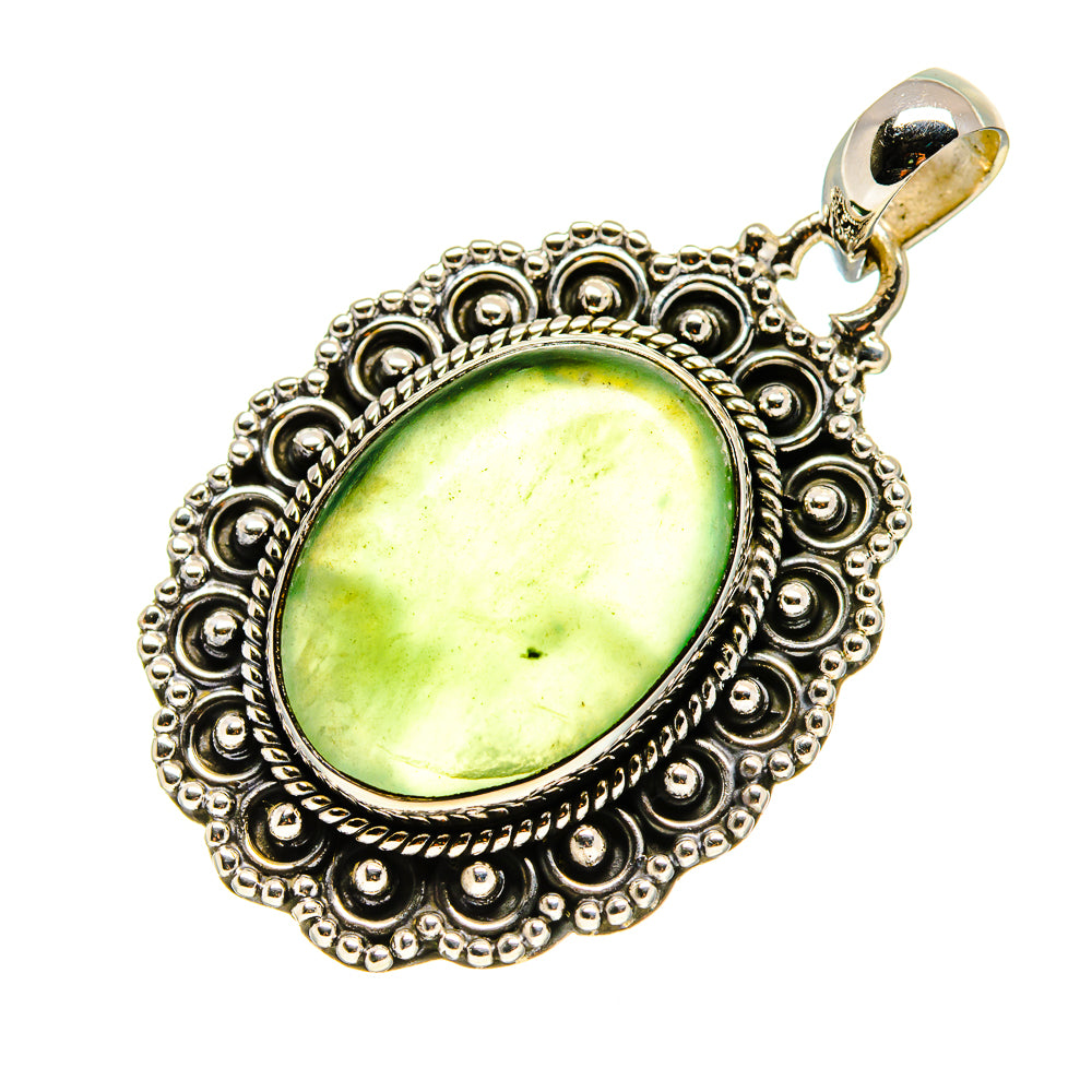 Nephrite Jade Pendants handcrafted by Ana Silver Co - PD754011