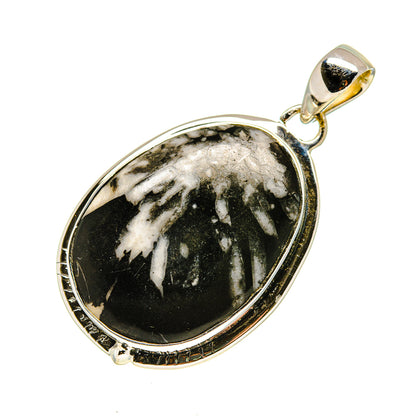 Chrysanthemum Stone Pendants handcrafted by Ana Silver Co - PD754016