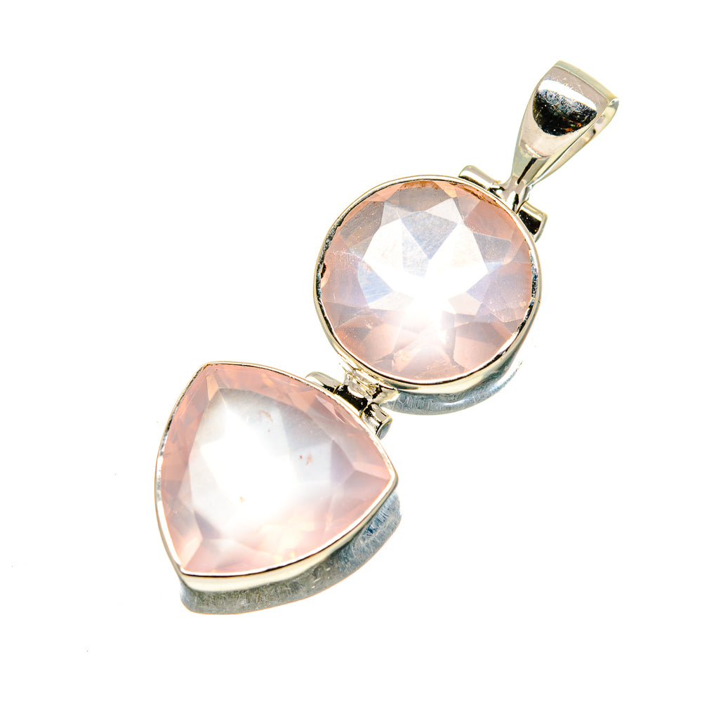 Rose Quartz Pendants handcrafted by Ana Silver Co - PD754032