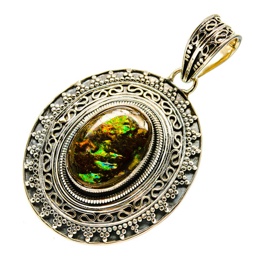 Ammolite Pendants handcrafted by Ana Silver Co - PD754041