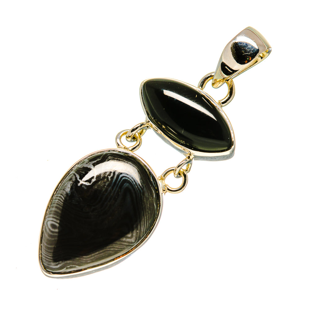 Psilomelane Pendants handcrafted by Ana Silver Co - PD754058