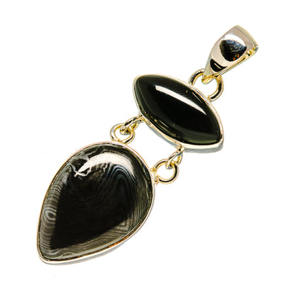 Psilomelane Pendants handcrafted by Ana Silver Co - PD754058