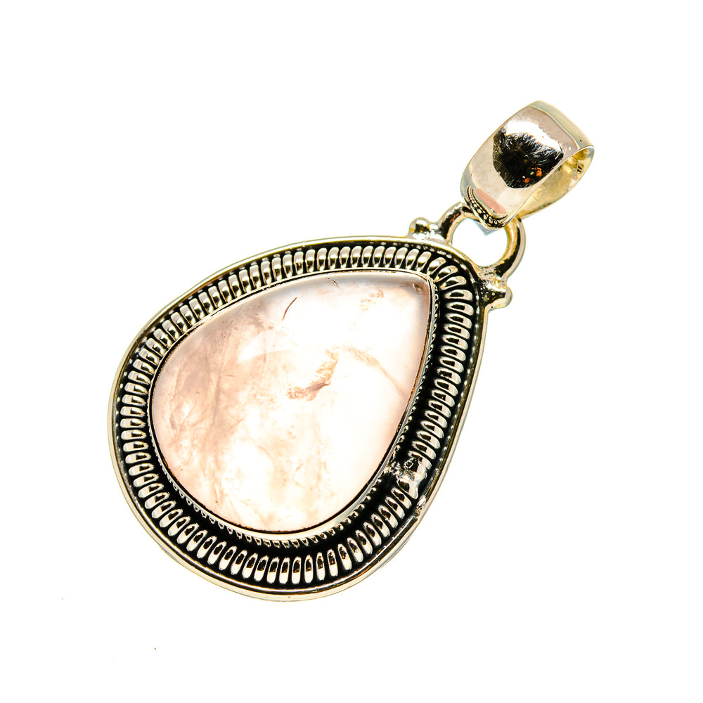 Rose Quartz Pendants handcrafted by Ana Silver Co - PD754066