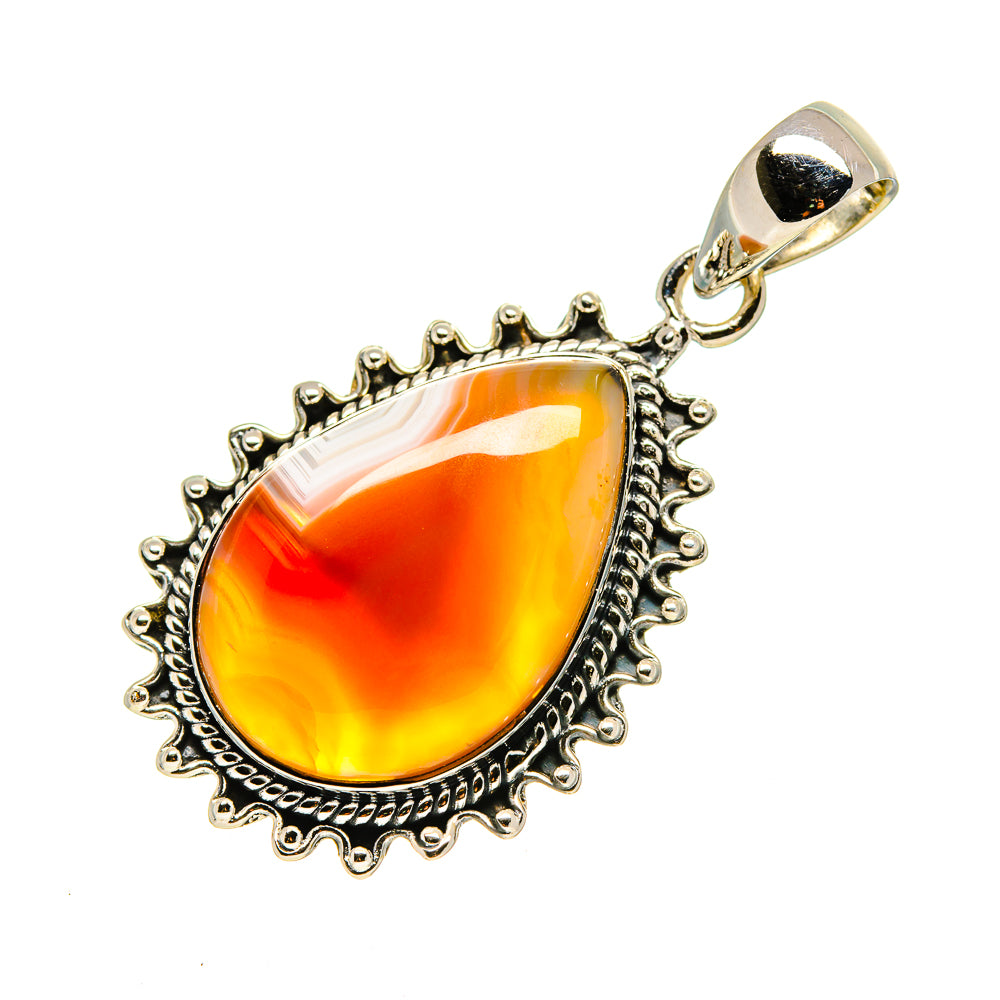 Botswana Agate Pendants handcrafted by Ana Silver Co - PD754069