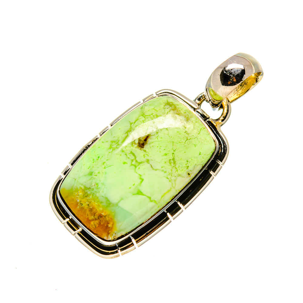 Lemon Chrysoprase Pendants handcrafted by Ana Silver Co - PD754071