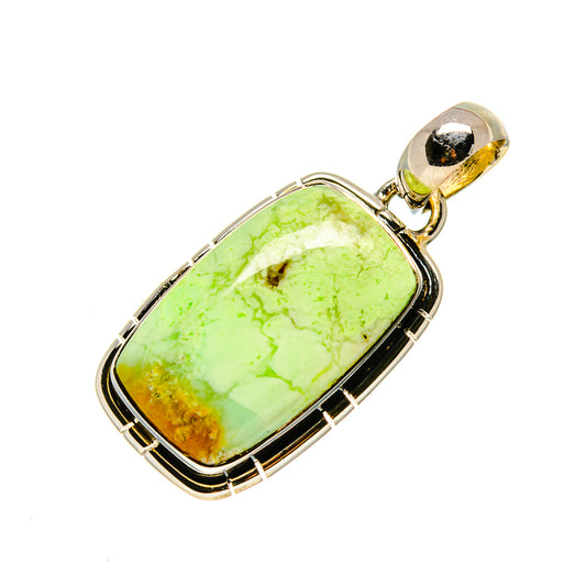 Lemon Chrysoprase Pendants handcrafted by Ana Silver Co - PD754071