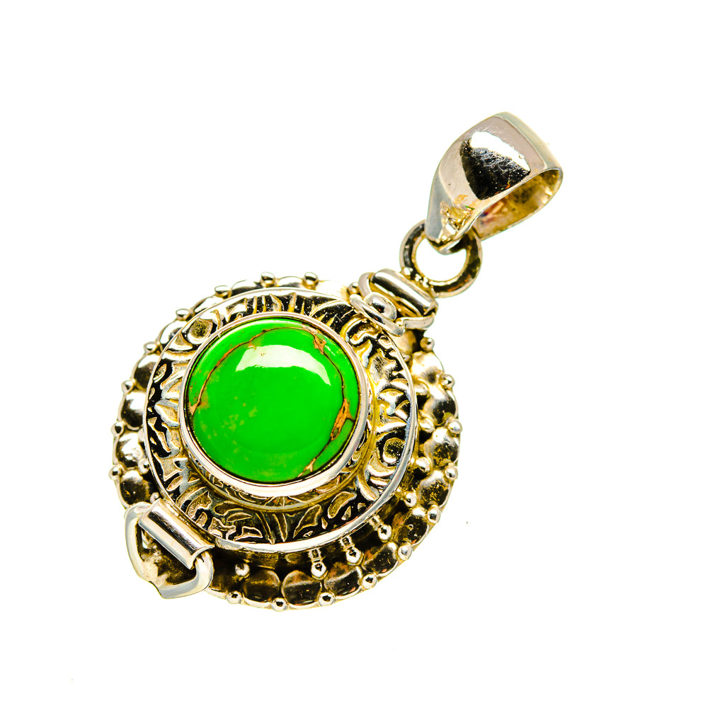 Green Copper Composite Turquoise Pendants handcrafted by Ana Silver Co - PD754080