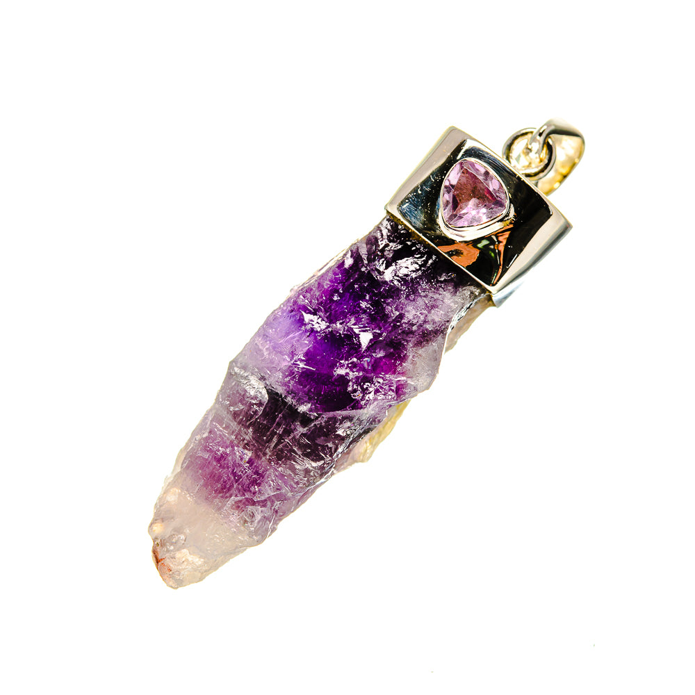 Amethyst Crystal Pendants handcrafted by Ana Silver Co - PD754104