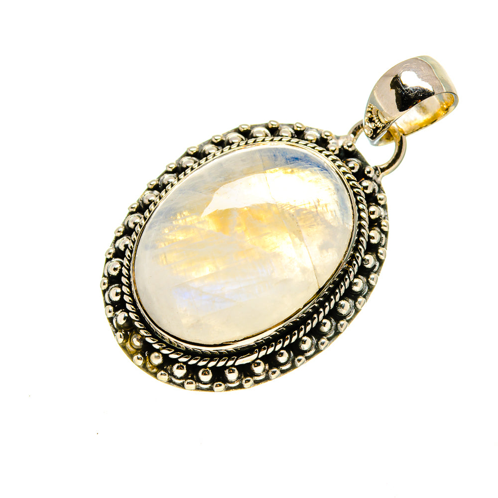 Rainbow Moonstone Pendants handcrafted by Ana Silver Co - PD754122